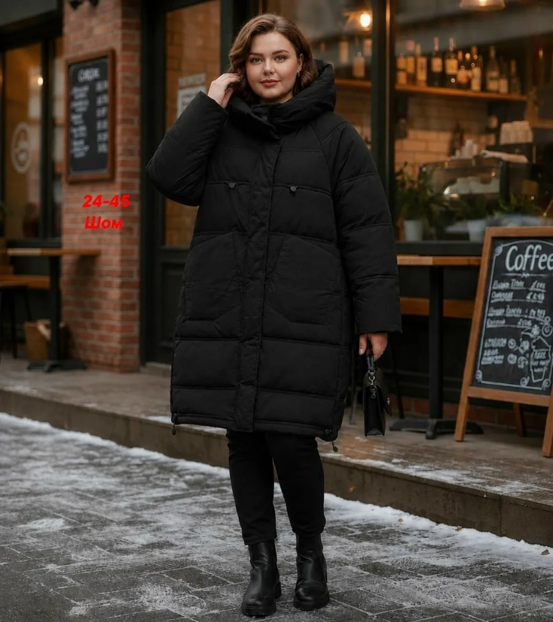 Женская куртка большого размера — фото 15