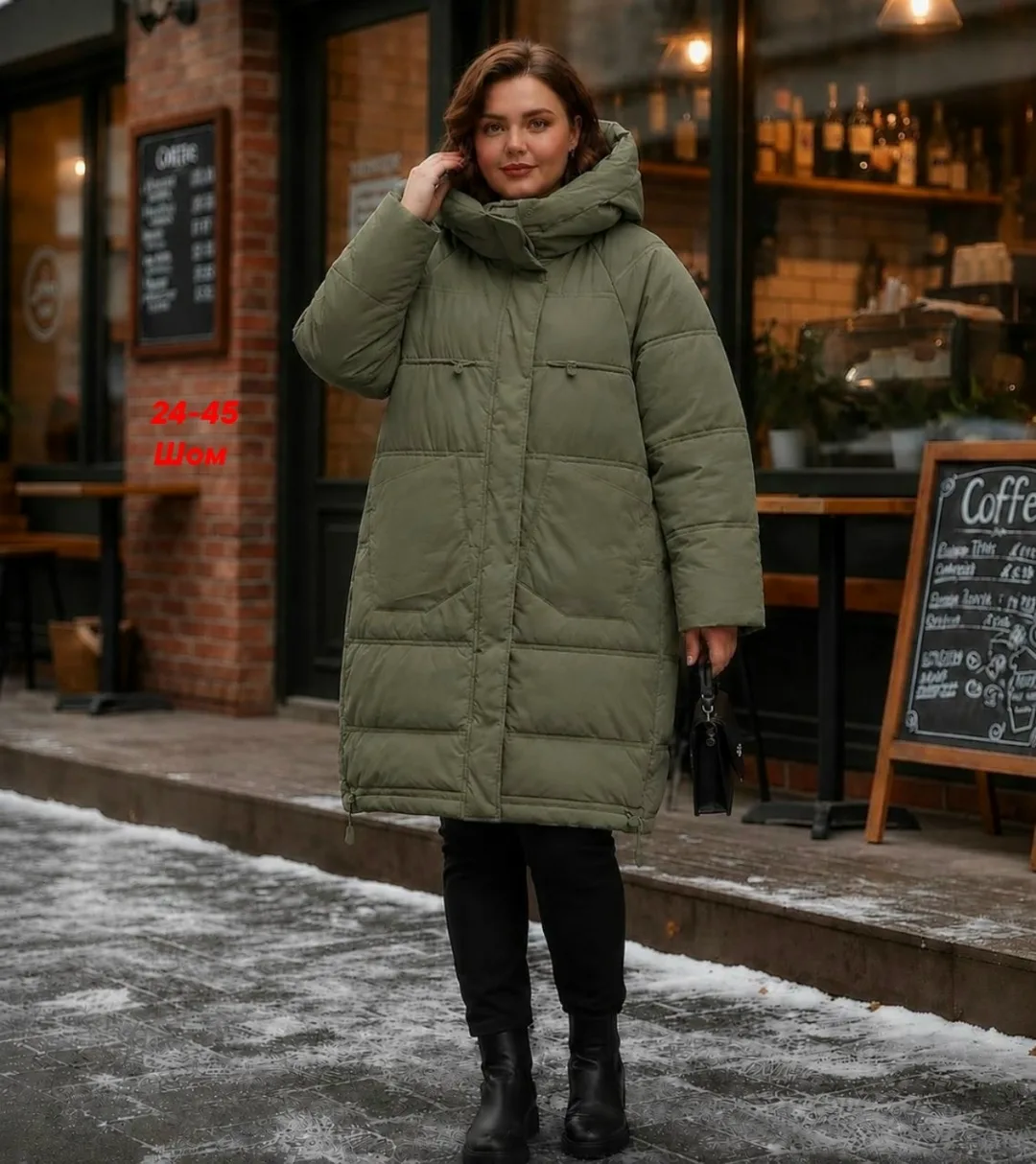 Женская куртка большого размера — фото 19