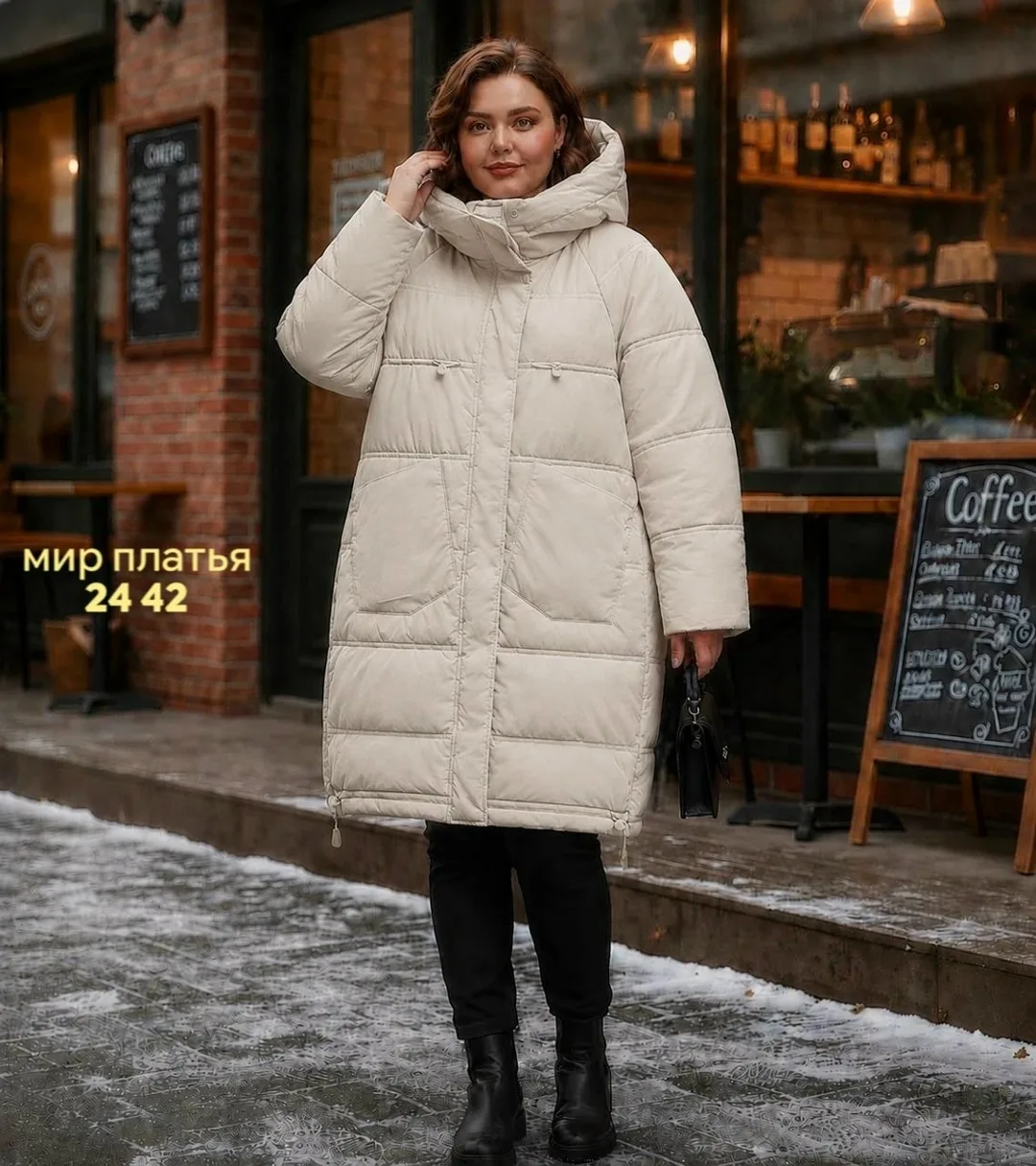 Женская куртка большого размера — фото 25