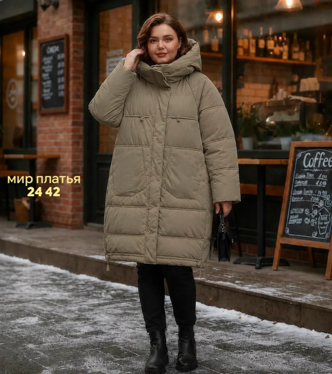Женская куртка большого размера — фото 28