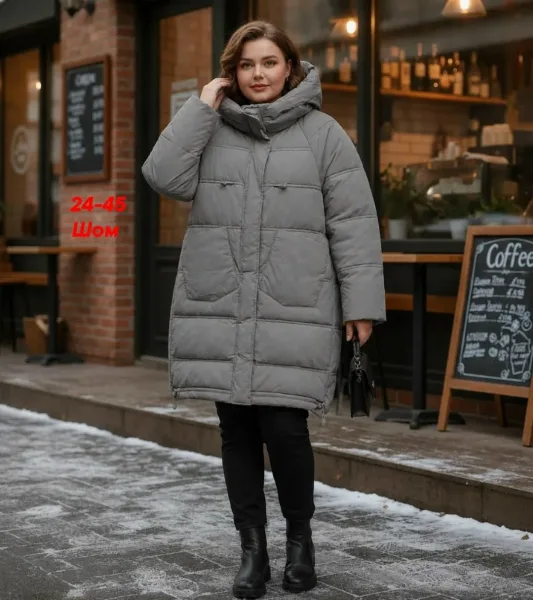 Женская куртка большого размера — фото 22
