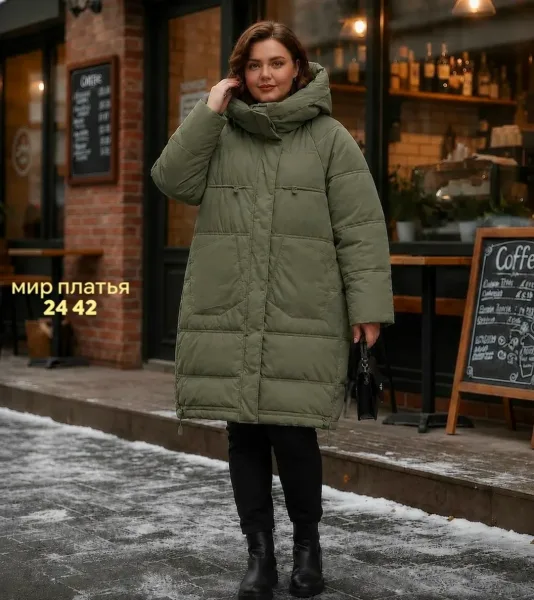 Женская куртка большого размера — фото 27