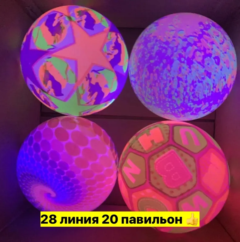 Мячик детский светящийся от удара — фото 17
