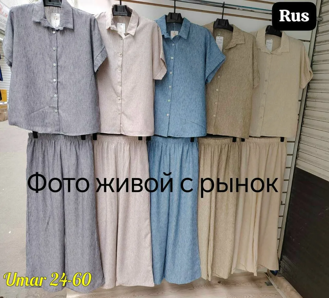 Костюмы-двойки из льна — фото 6