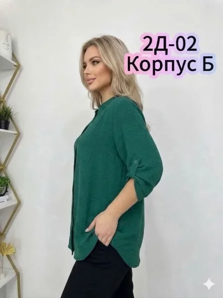 Рубашка из ткани Сингапур — фото 3