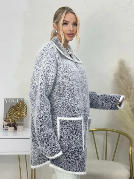 Кофта из смесовой ткани с добавлением кашемира и ангоры — фото 2