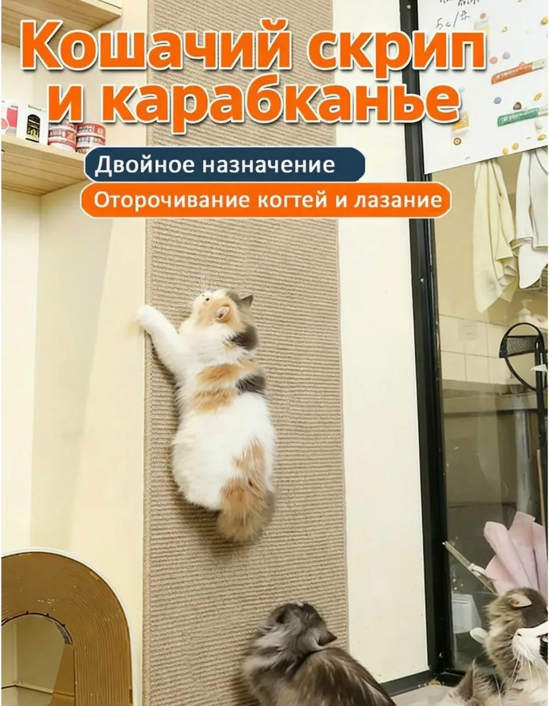Когтеточка самоклеящаяся для кошки — фото 4