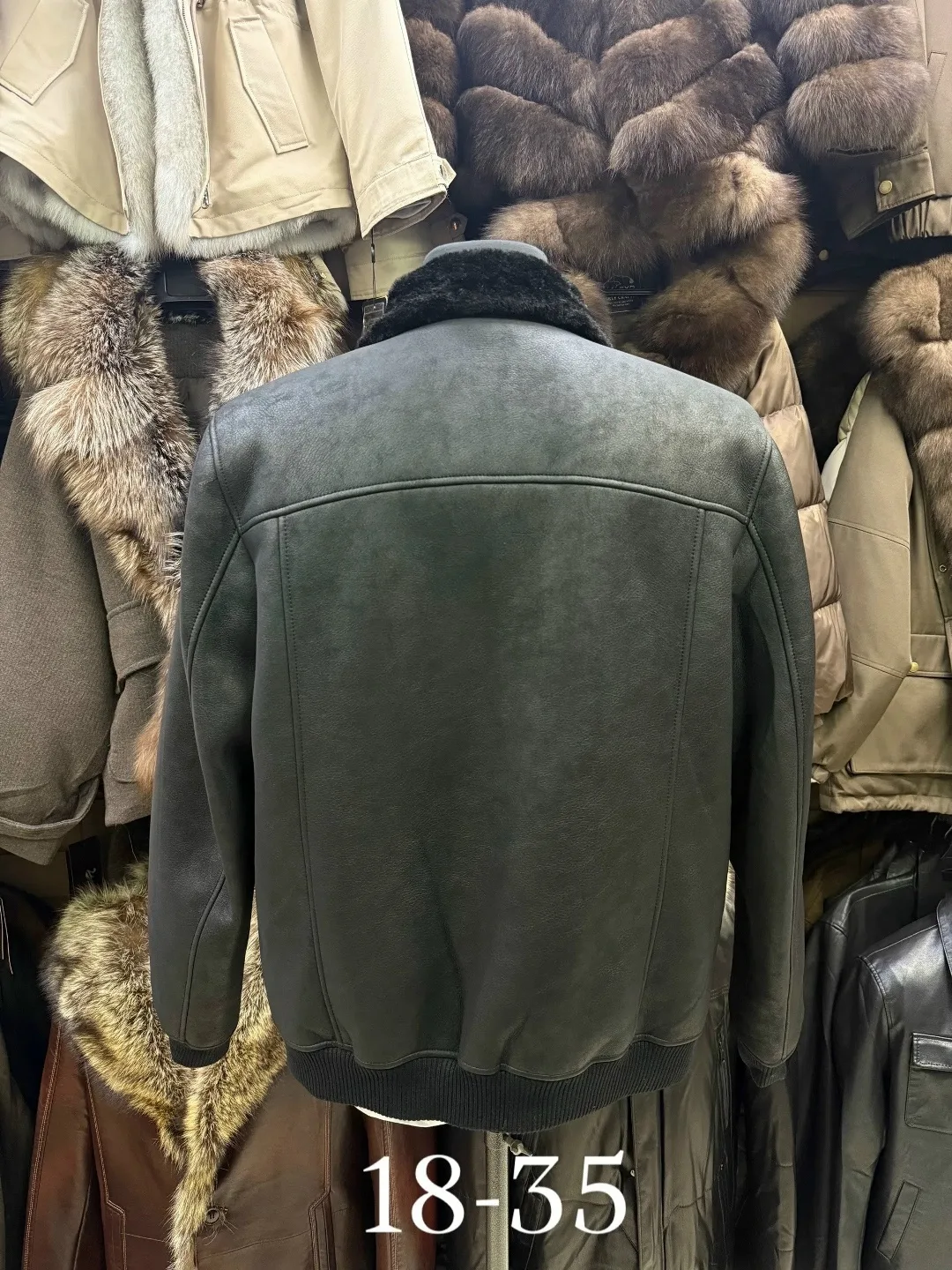 Куртка-дубленка мужская кожа силка — фото 4