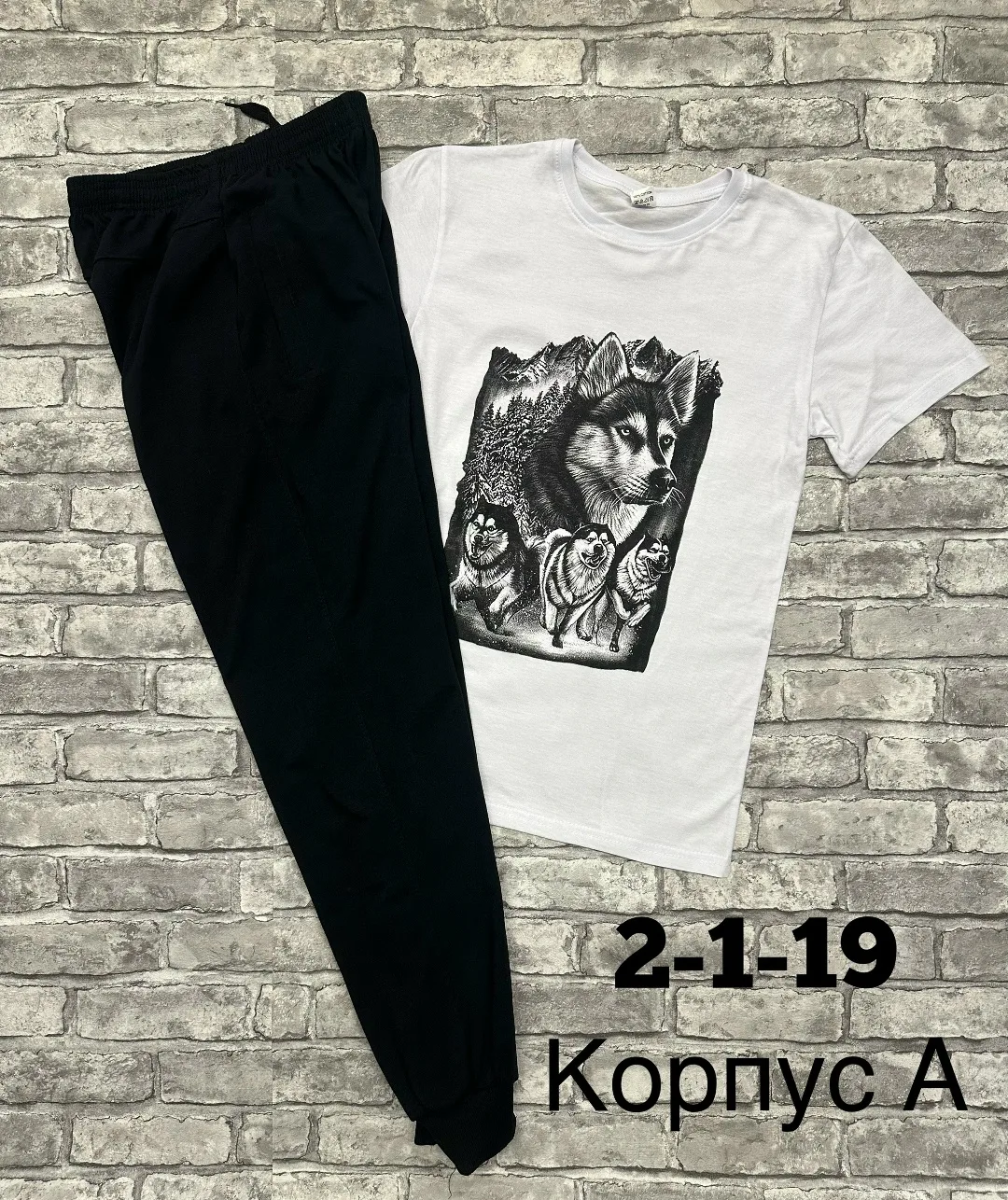 Костюм футболкой из хлопка — фото 1